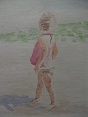 Mädchen am Strand